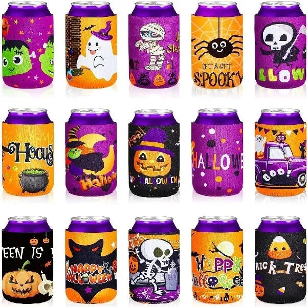 Halloween Can Cooler Sleeves