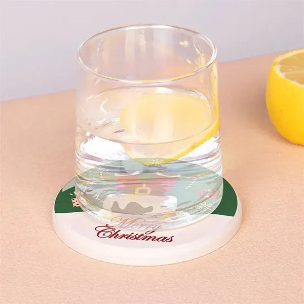 Christmas-themed Diatom Mud Coaster