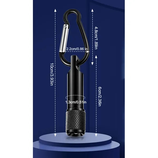 Mini LED Keychain Flashlight With Carabiner