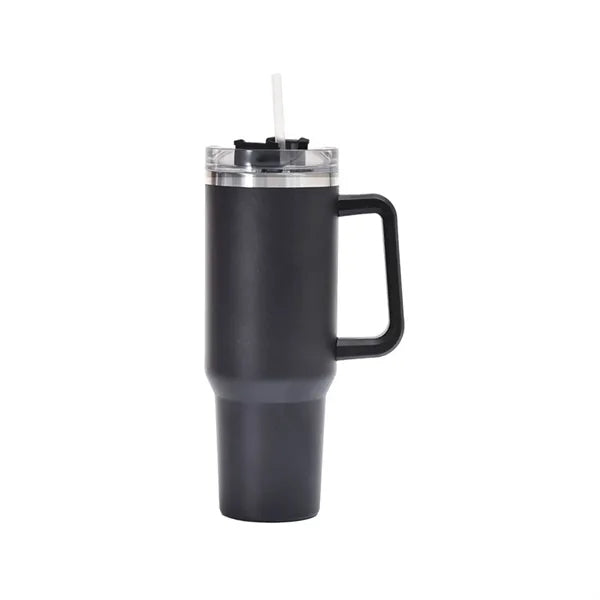 40oz Tumbler with Handle and Straw Lid