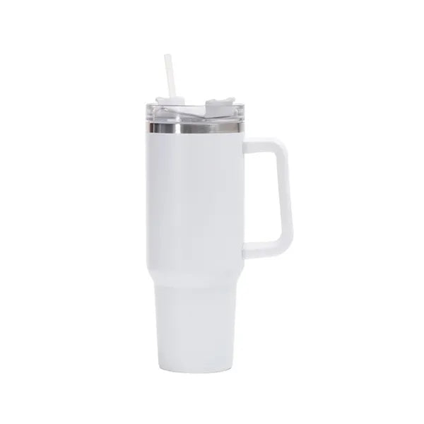 40oz Tumbler with Handle and Straw Lid