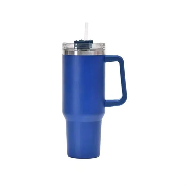 40oz Tumbler with Handle and Straw Lid