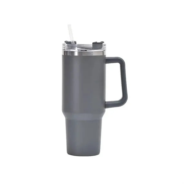 40oz Tumbler with Handle and Straw Lid