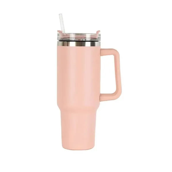 40oz Tumbler with Handle and Straw Lid