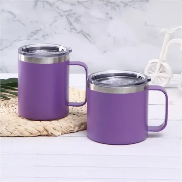 12 oz Stainless Steel Mug with Handle