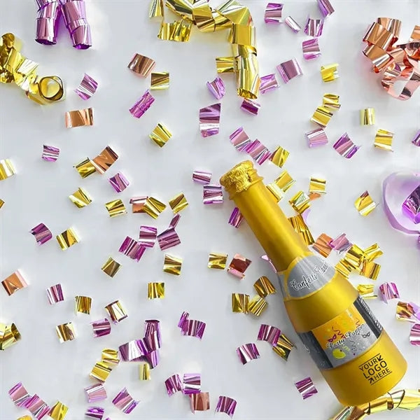 Foil Champagne Bottle Confetti Popper
