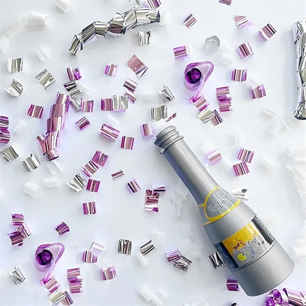 Foil Champagne Bottle Confetti Popper