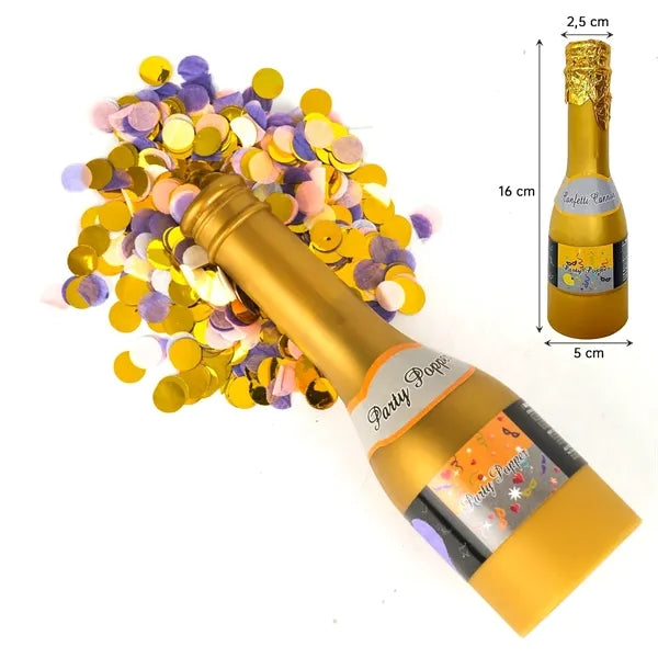 Color Bottle Shaped Confetti Cannon