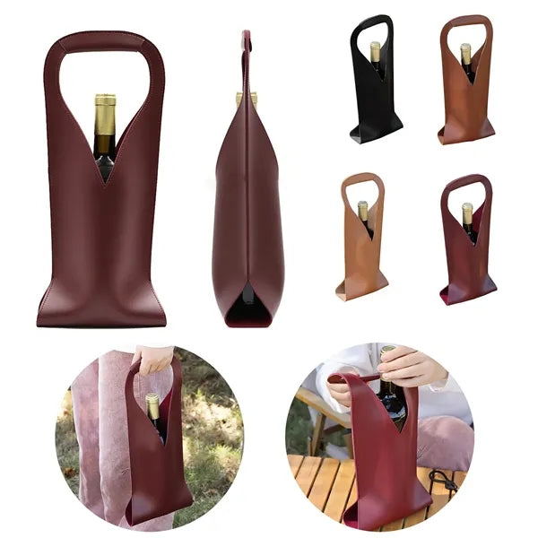 Single Bottle Wine Bag with Handle
