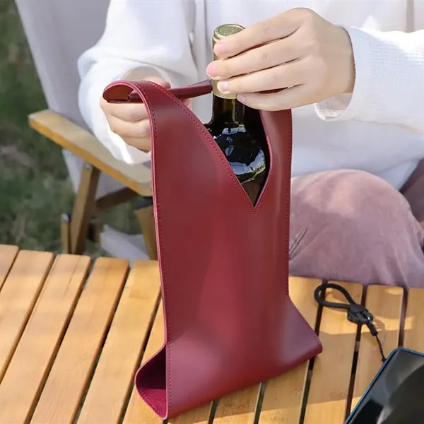 Single Bottle Wine Bag with Handle