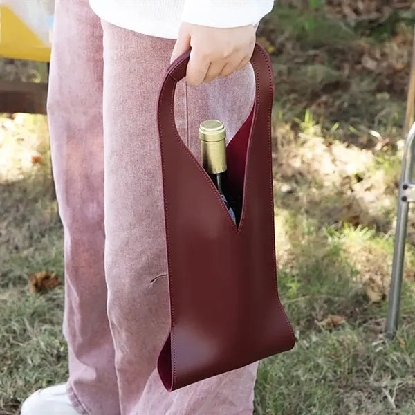Single Bottle Wine Bag with Handle