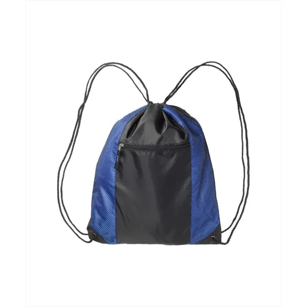 Union Printed - Zipper Pocket Drawstring Bags