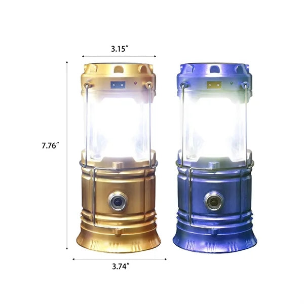 Multi-functional Solar Rechargeable LED Camping Light