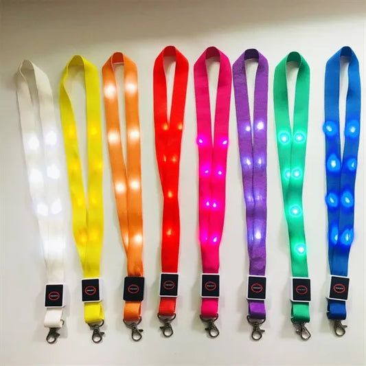 LED Glowing Lanyard With Clip