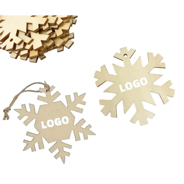 Christmas Decorative Snowflake Wood Ornament