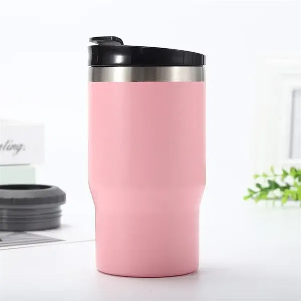 14oz Metal Multi-function Can cooler With 2 Lids