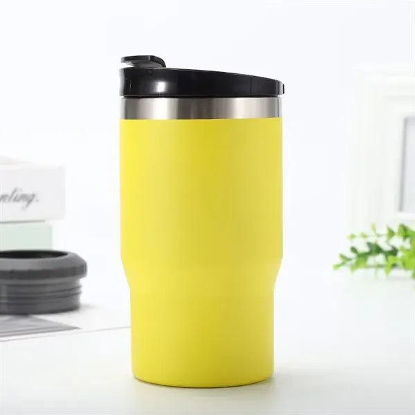 14oz Metal Multi-function Can cooler With 2 Lids