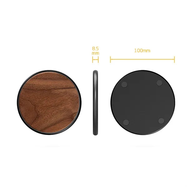 Bamboo Wooden Fast Wireless Charger 15W QI Charging Pad