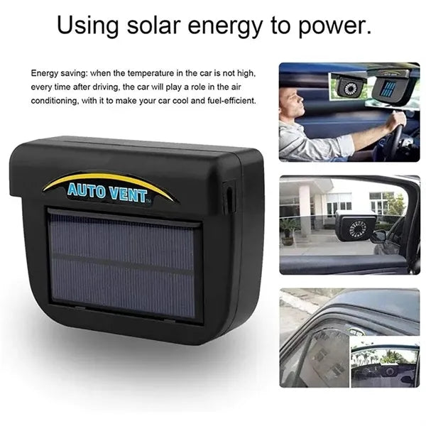 Solar Power Car Auto Air Vent Cool Fan
