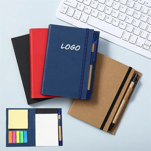 Sticky Notes Notebook With Pen