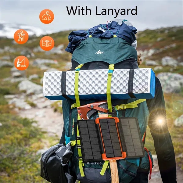Folding Solar Panel Wireless Charging Power Bank