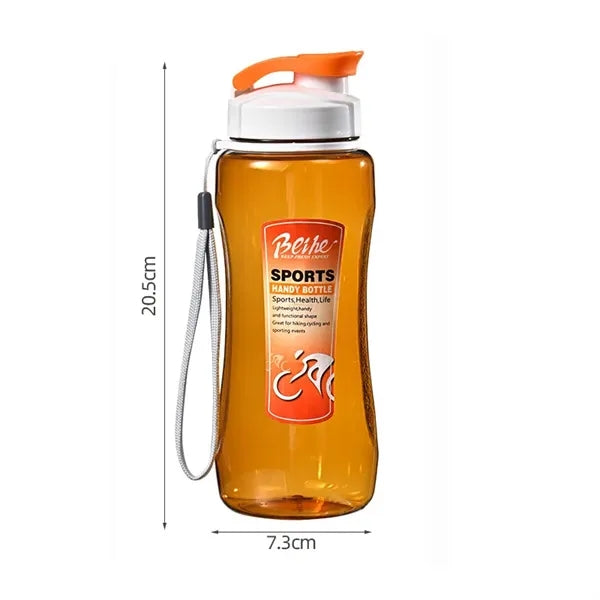 18 oz Plastic Water Bottle with Straw Lid