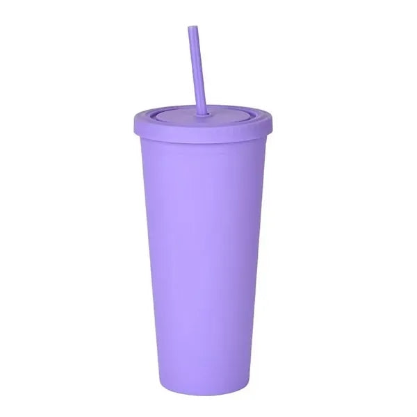 24oz Stadium Cup with Straw and Lid