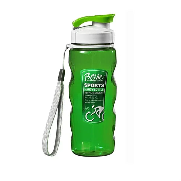 18 oz Plastic Water Bottle with Straw Lid