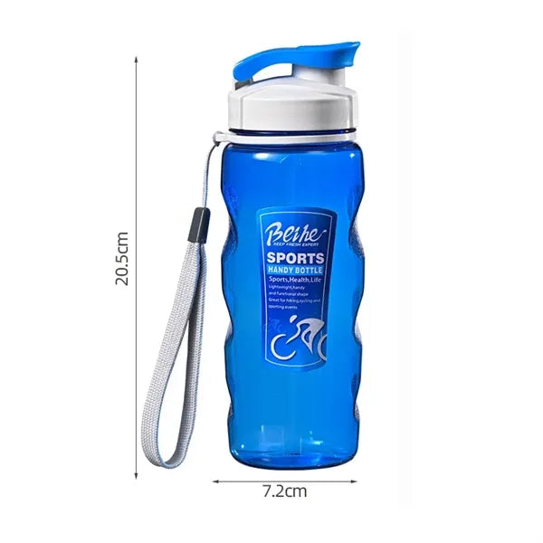 18 oz Plastic Water Bottle with Straw Lid