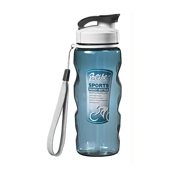 18 oz Plastic Water Bottle with Straw Lid
