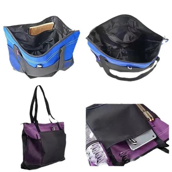 Large capacity sturdy mesh shoulder bag