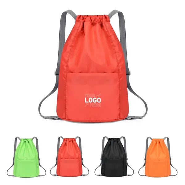Multifunctional casual lightweight drawstring bag