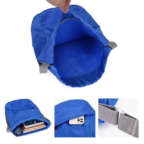 Multifunctional casual lightweight drawstring bag