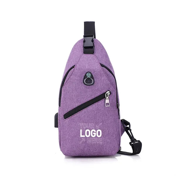Crossbody backpack with multiple pockets