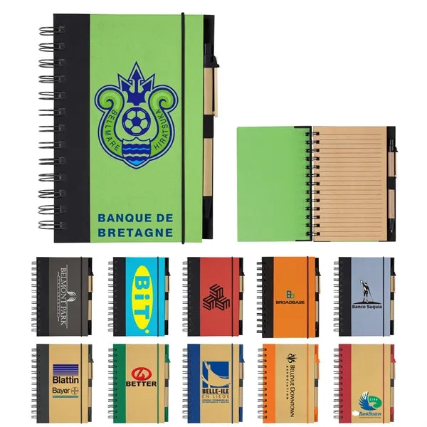 Eco Spiral Hardcover Notebook & Pen