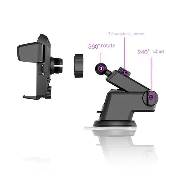 Car mobile phone navigation holder with suction cup