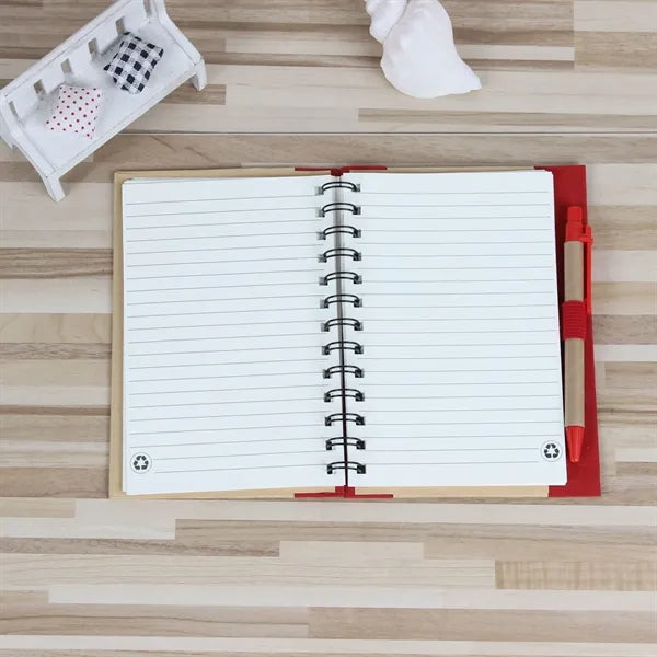 Eco Spiral Hardcover Notebook & Pen