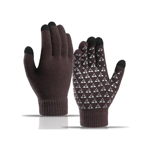 Unisex Antislip Touch Screen Winter Knit Glove