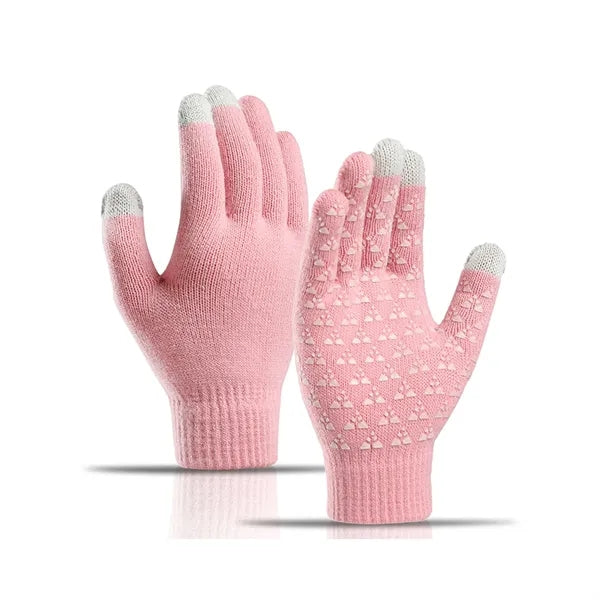 Unisex Antislip Touch Screen Winter Knit Glove