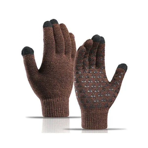 Unisex Antislip Touch Screen Winter Knit Glove