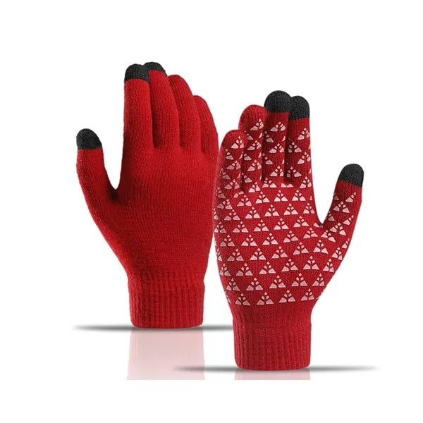 Unisex Antislip Touch Screen Winter Knit Glove