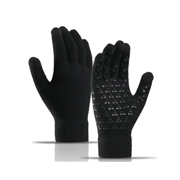 Unisex Antislip Touch Screen Winter Knit Glove