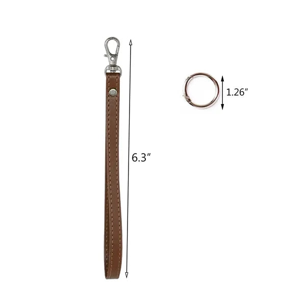 Leather Wrist Lanyard Hand Strap Replacement For Wallet