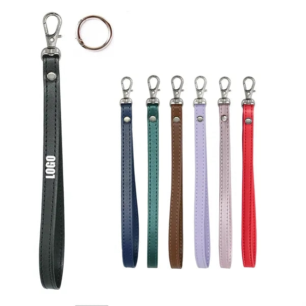 Leather Wrist Lanyard Hand Strap Replacement For Wallet