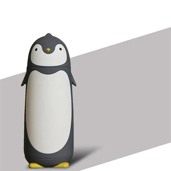 10Oz Penguin Insulated Water Bottle For Kids Students