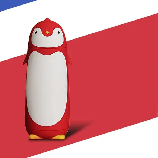 10Oz Penguin Insulated Water Bottle For Kids Students