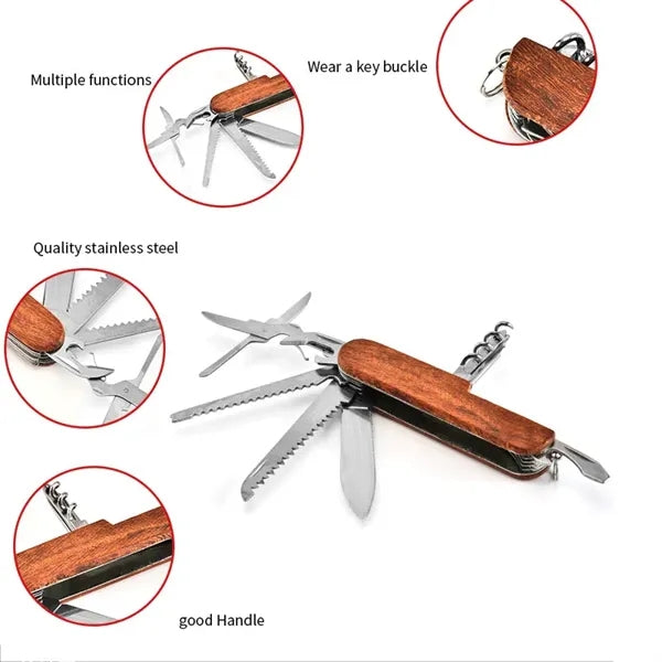 5 In 1 Pocket Knife Tool With Keychain