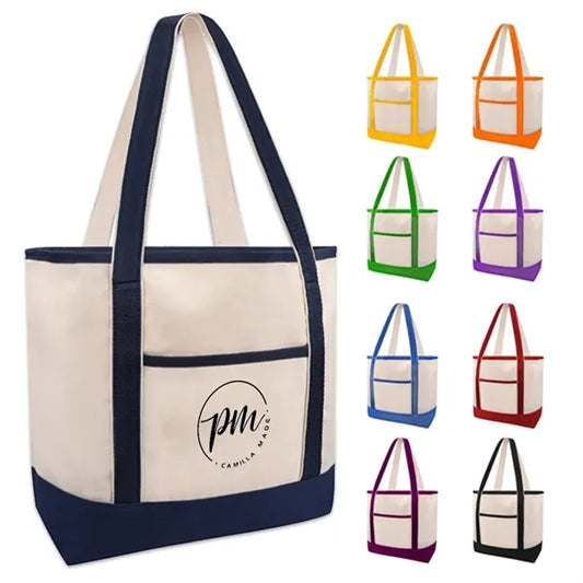 Foldable Multipurpose Portable Heavy Cotton Canvas Tote Bag