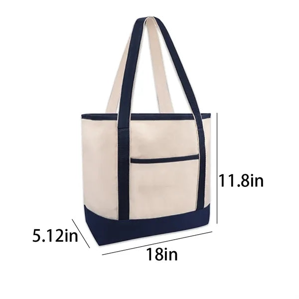 Foldable Multipurpose Portable Heavy Cotton Canvas Tote Bag