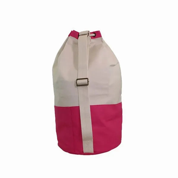 Drawstring Bucket Canvas Shoulder Bag
